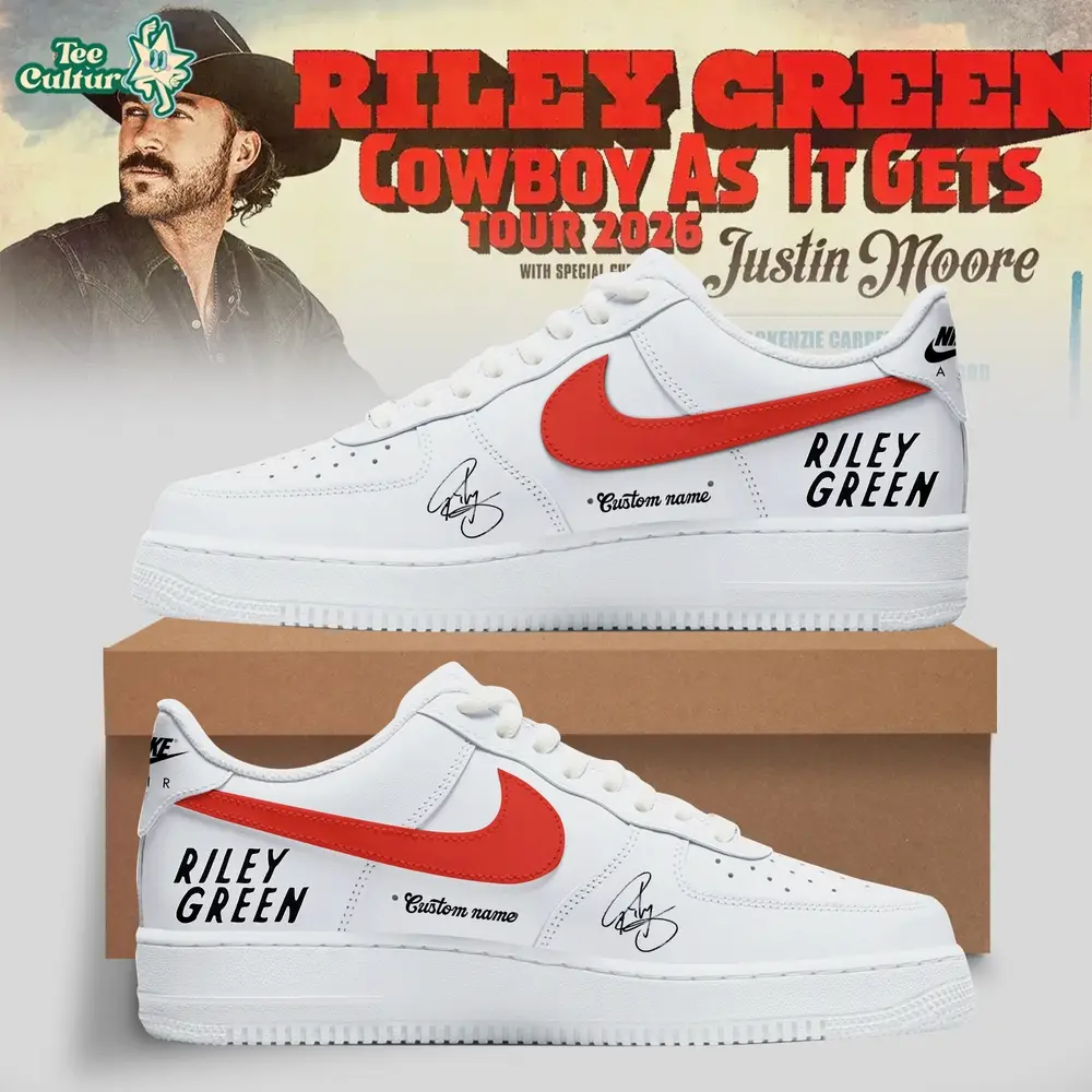 Nike Air Force 1: Riley Green’s Cowboy As It Gets Tour 2026 Collection Red