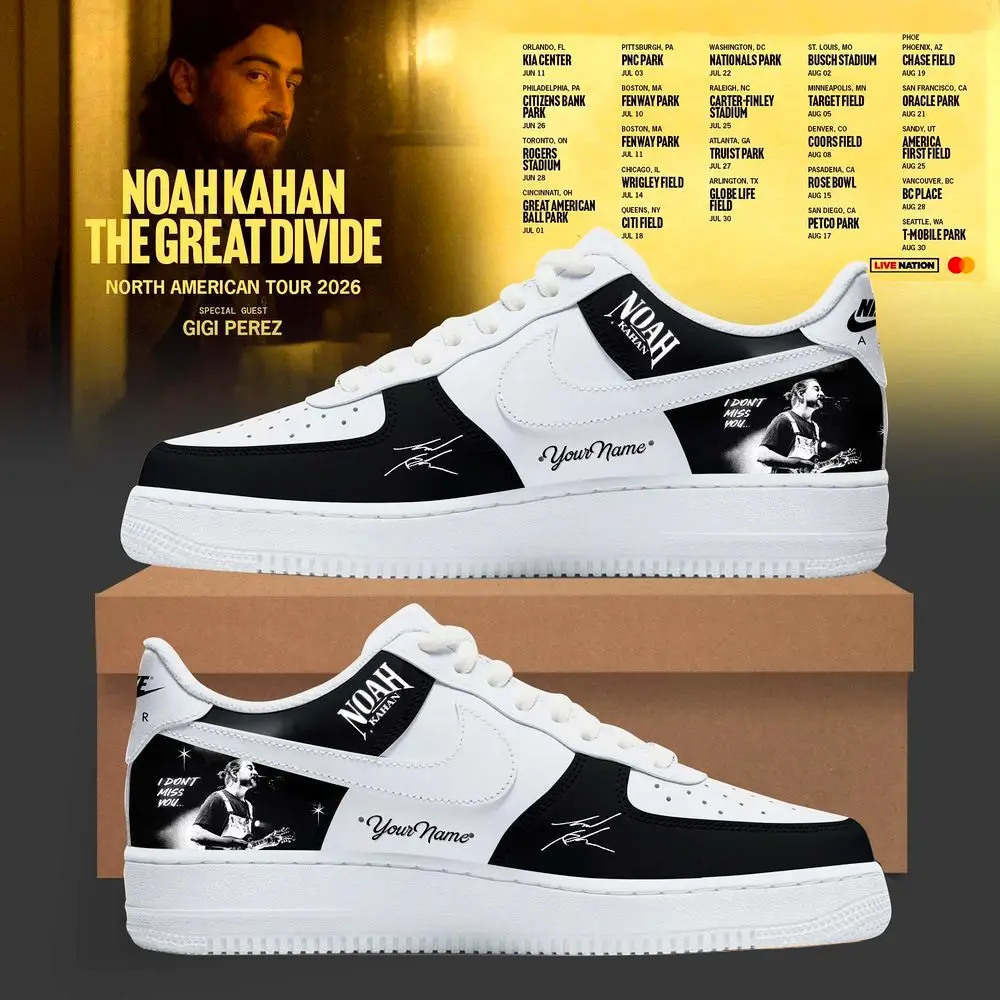 Noah Kahan The Great Divide Tour 2026 Air Force 1 Shoes | EM55
