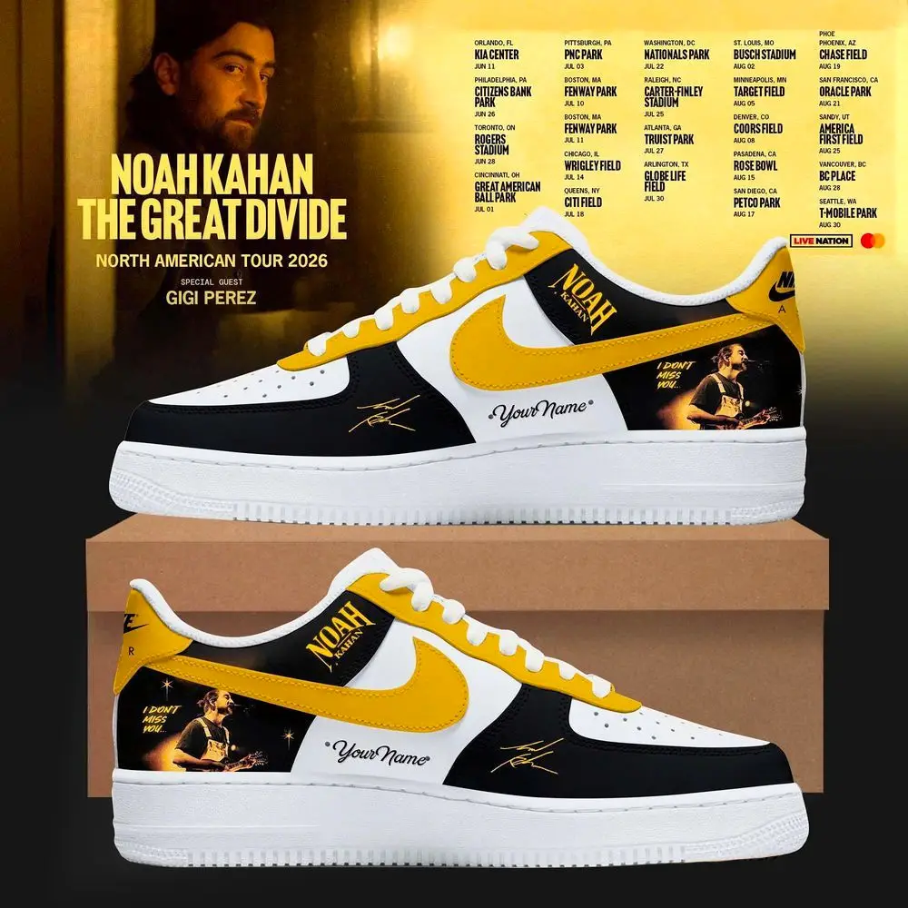 Noah Kahan The Great Divide Tour 2026 Air Force 1 Shoes | VI84