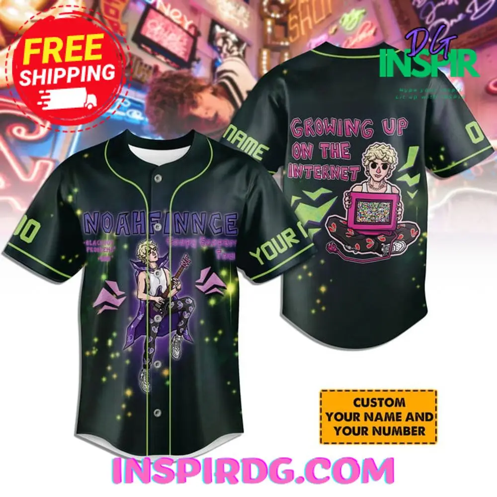 Noahfinnce Growing Up On The Internet Jersey Shirt