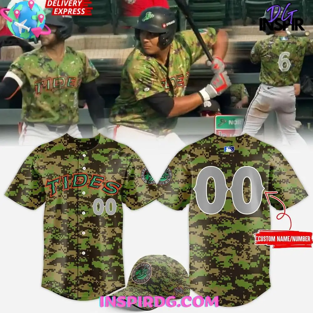 Norfolk Tides Military Appreciation 2025 Camo Jersey