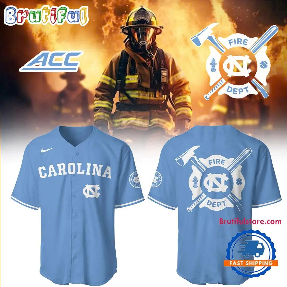 North Carolina Tar Heels Baseball x Firefighter Appreciation Night Jersey