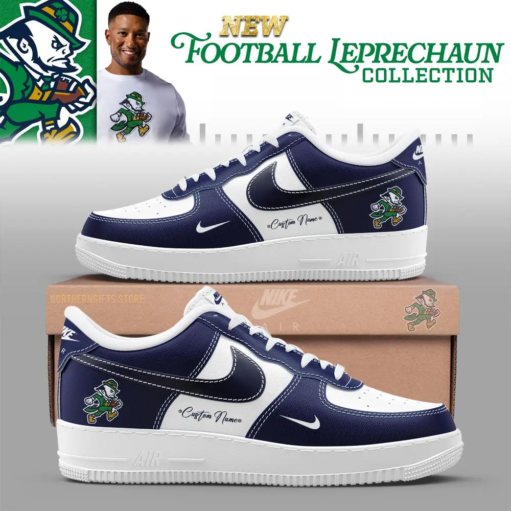 Notre Dame Fighting Irish Football Leprechaun Limited Edition Air Force 1 Sneaker