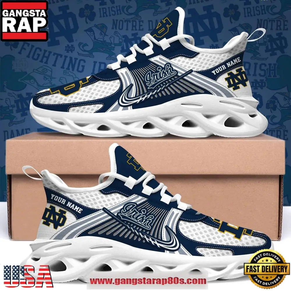 Notre Dame Fighting Irish Personalized Clunky Sneaker Max Soul Shoes