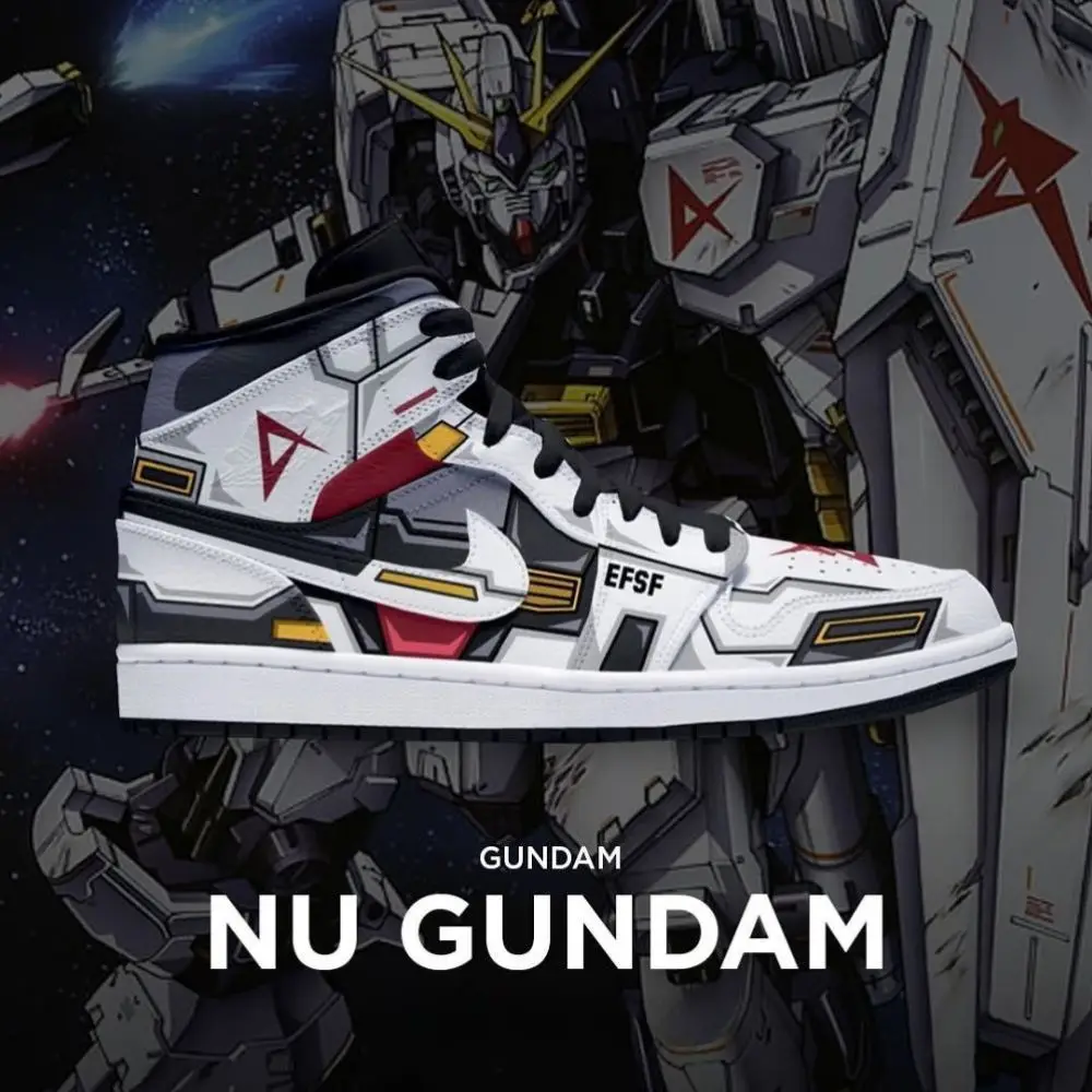 Nu Gundam Gundam High Top Shoes
