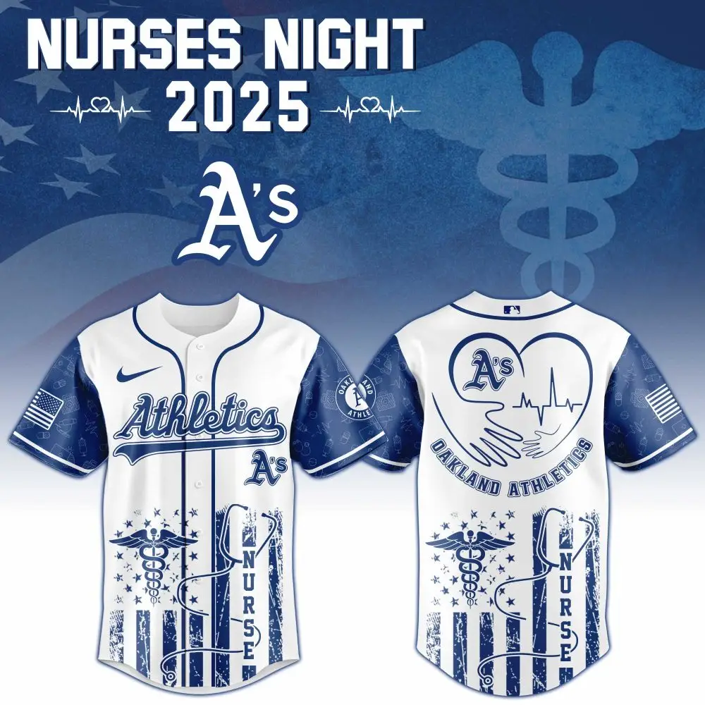 Nurses Night 2025 Athletics Jersey - Limited Edition Baseball Fan Apparel