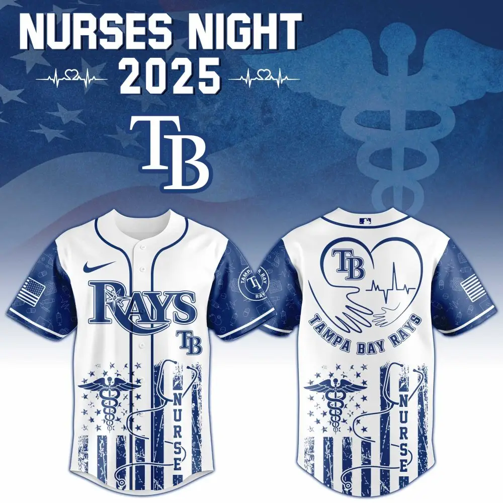 Nurses Night 2025 Tampa Bay Rays Jersey - Limited Edition Tribute Apparel Nurses Night 2025 Tampa Bay Rays Jersey - Limited Edition Tribute Apparel - Image 1