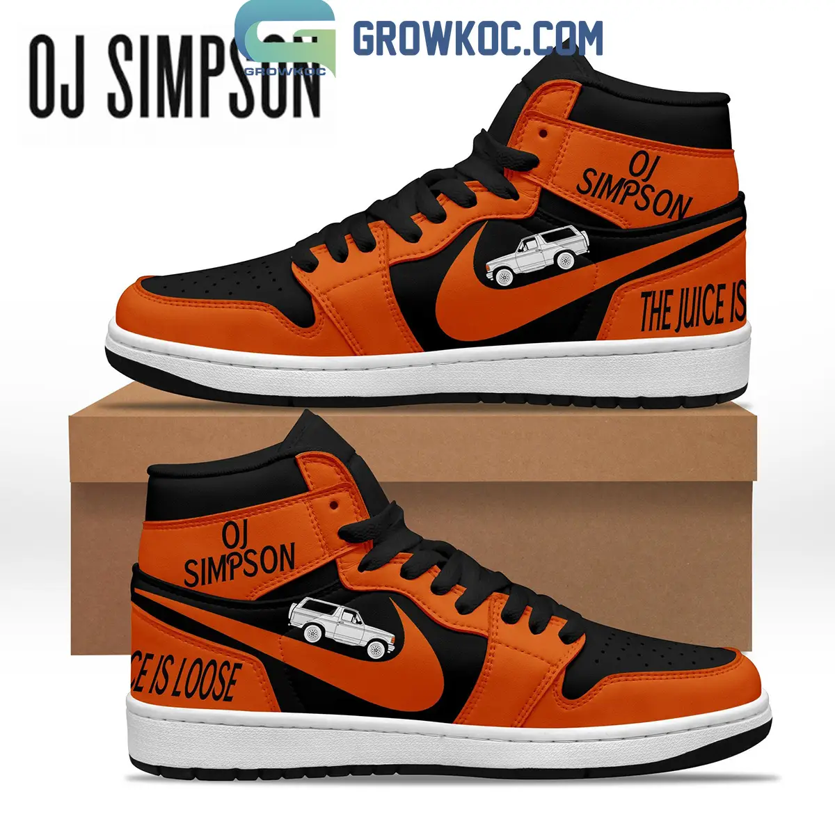 O. J. Simpson The Juice Is Loose Air Jordan 1 Shoes O. J. Simpson The Juice Is Loose Air Jordan 1 Shoes - Image 1
