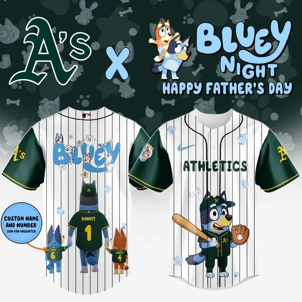 Oakland Athletics Happy Father’S Day Limited Edition Custom Baseball Jersey