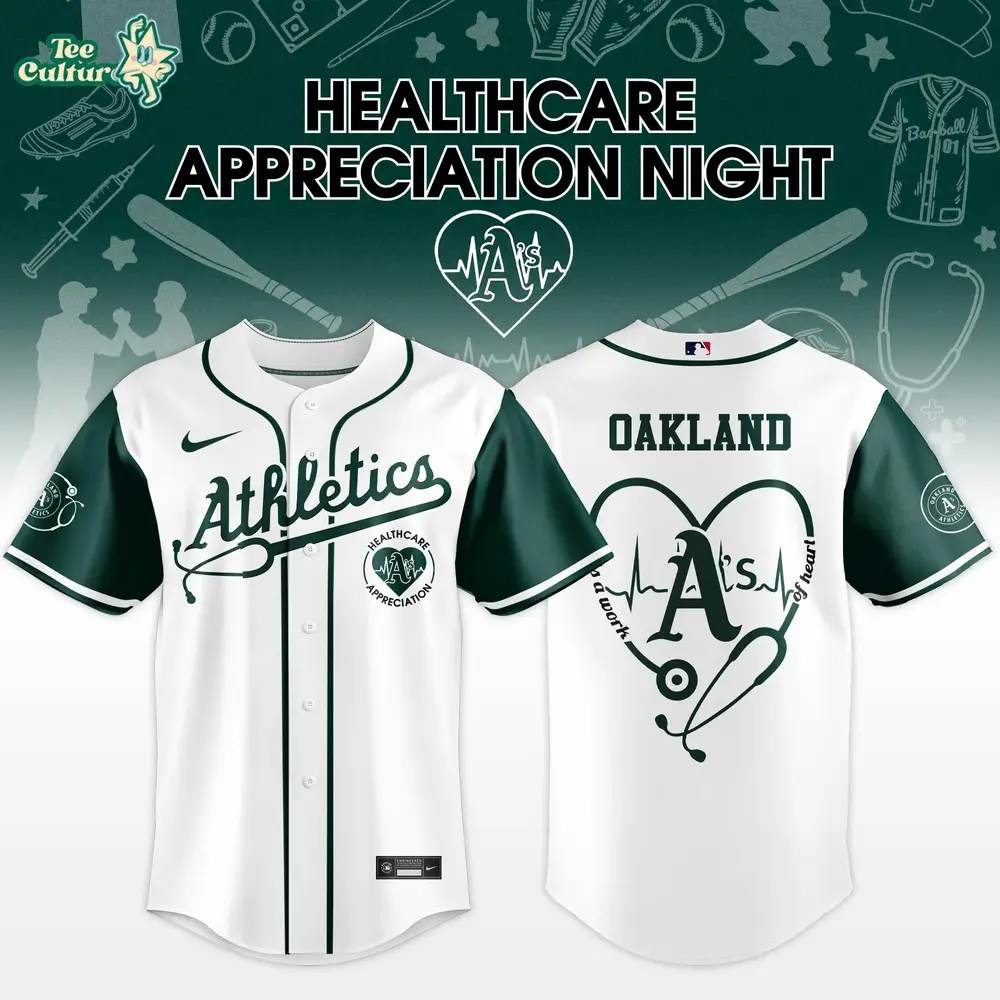 Oakland Athletics Healthcare Appreciation Night 2026 Limited Edition Baseball Jersey