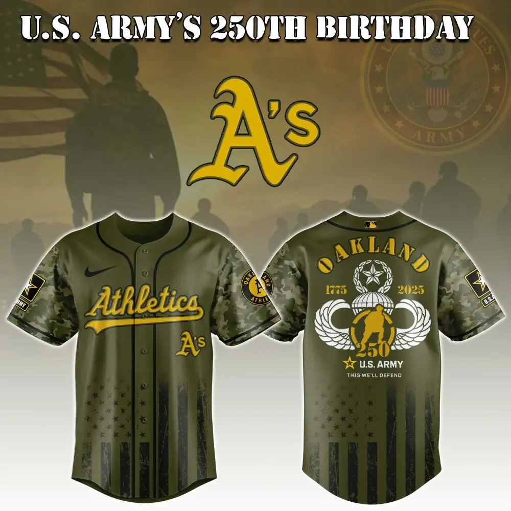 Oakland Athletics Mlb X U.S. Army This We'Ll Defend Custom Baseball Jersey
