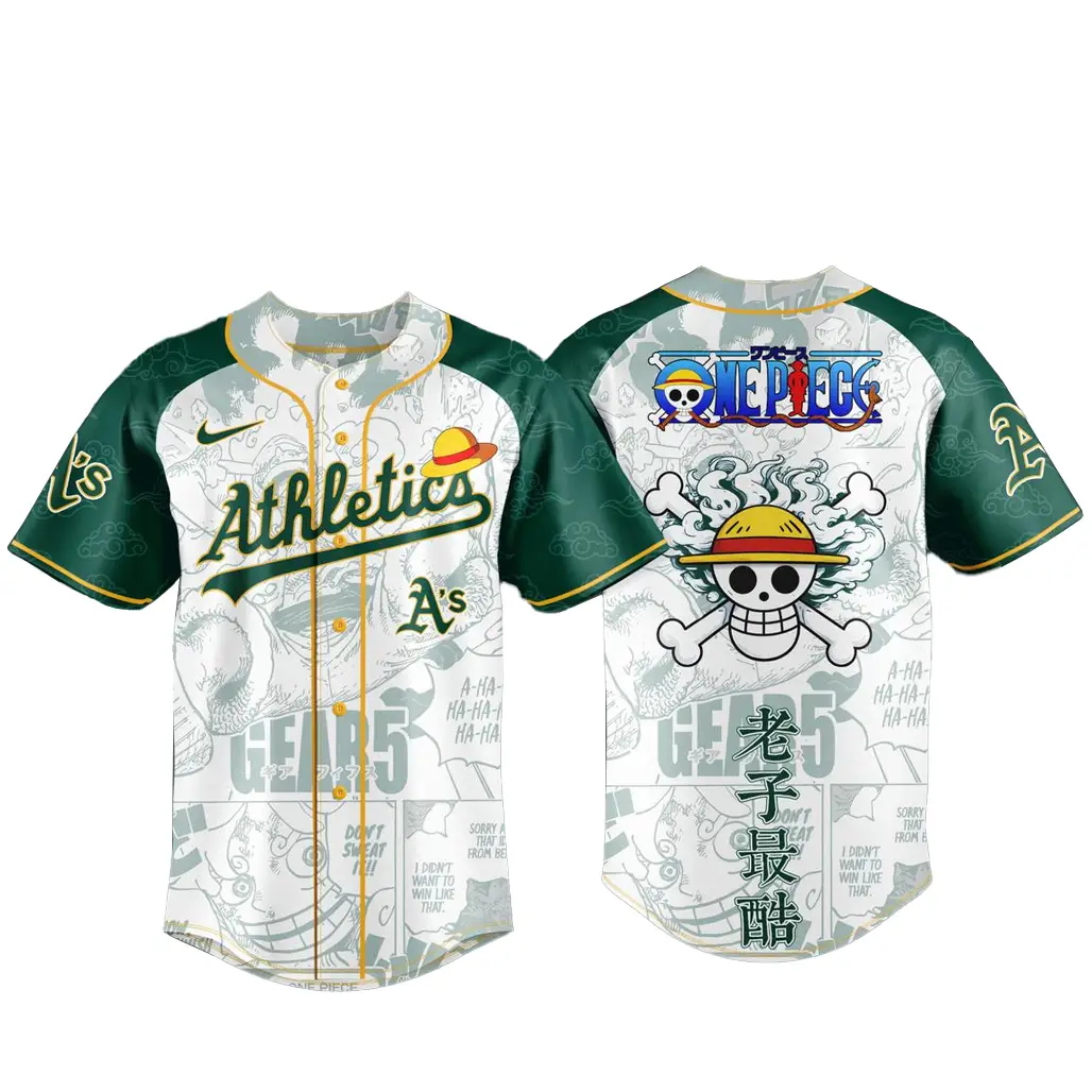 Oakland Athletics x One Piece Night 2026 Game Baseball Jersey - Tazila