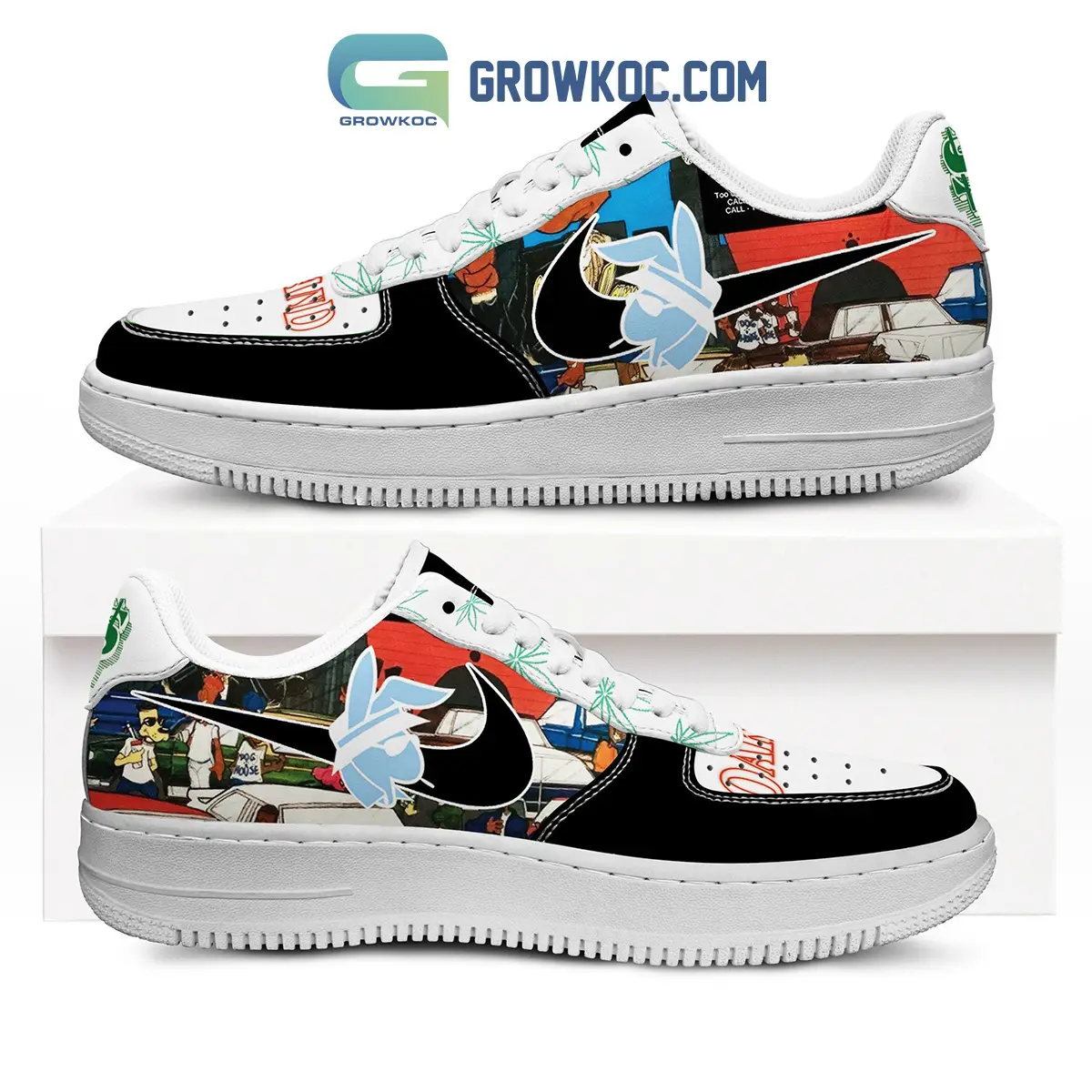 Oakland Playboy Money Fan Air Force 1 Shoes