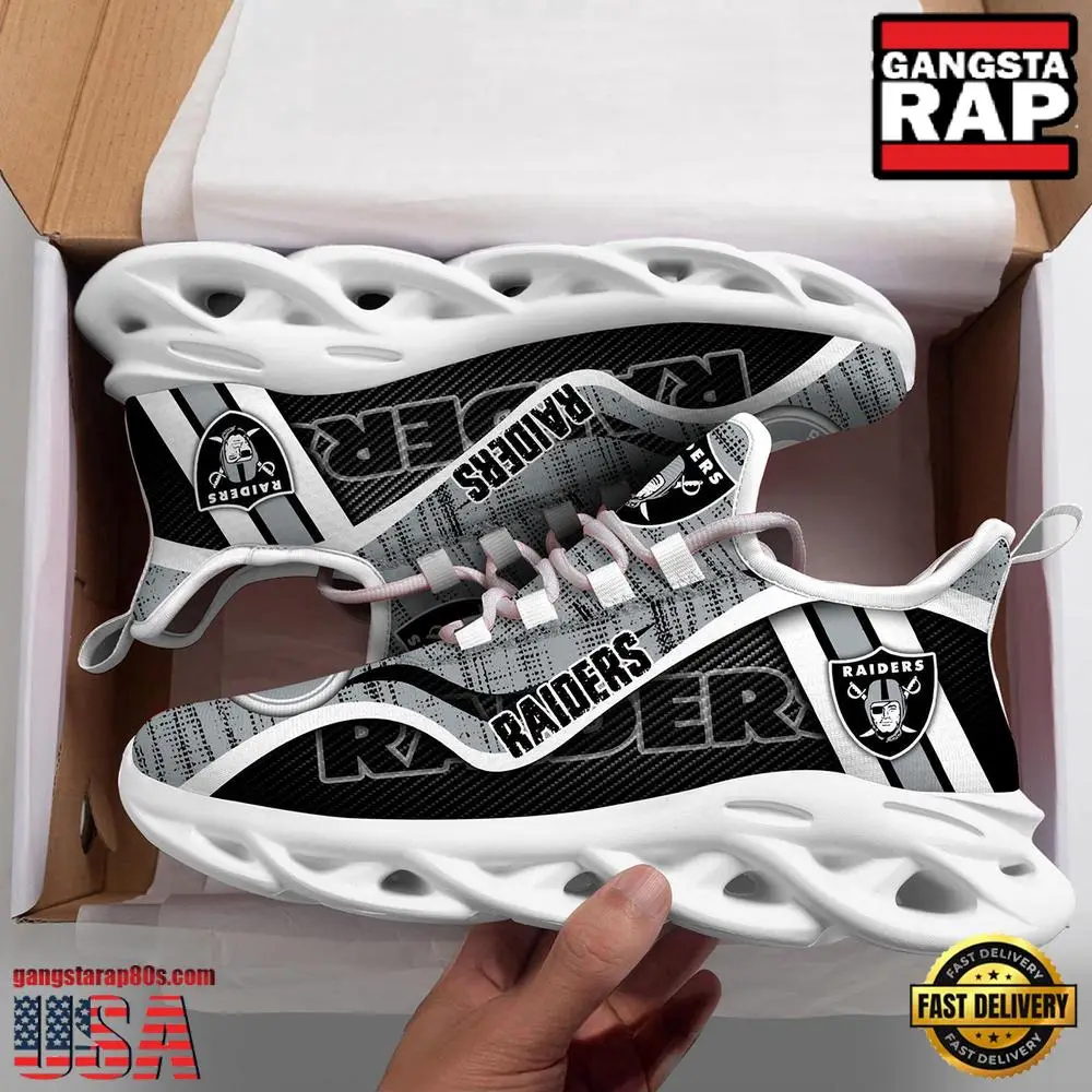 Oakland Raiders NFL Clunky Max Soul Shoes Gift For Fans Oakland Raiders NFL Clunky Max Soul Shoes Gift For Fans - Image 1