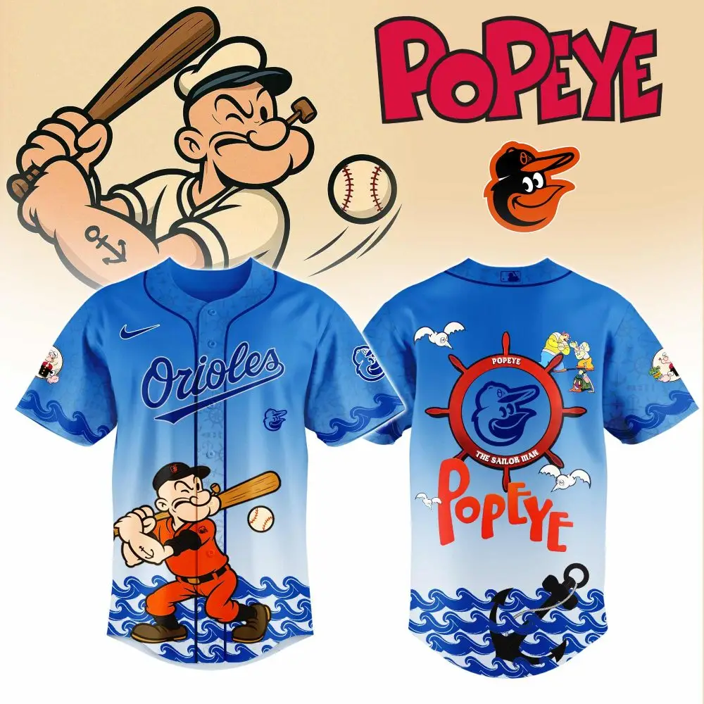 Official Popeye Orioles Baseball Jersey – Limited Edition Fan Gear
