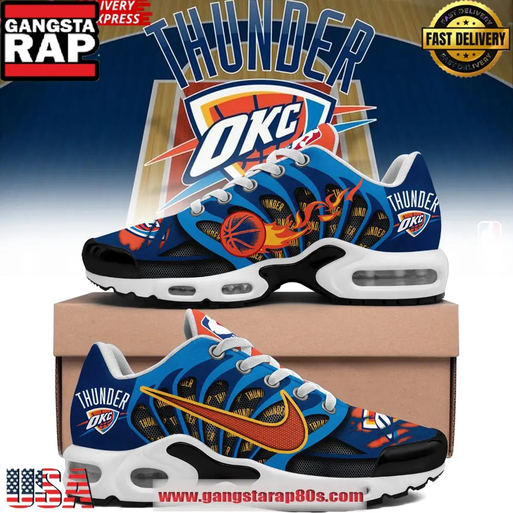 Oklahoma City Thunder City Limited Edition Air Max Plus Shoes Running Sneakers