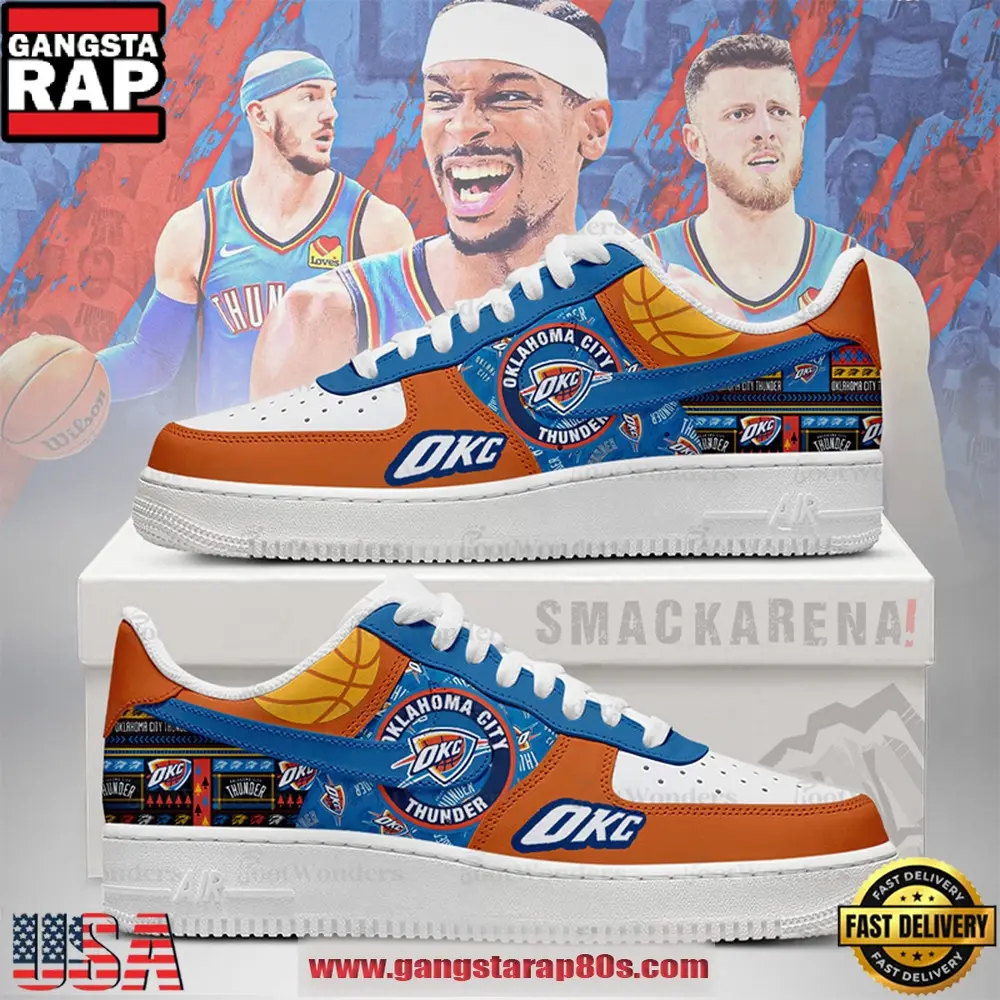 Oklahoma City Thunder NBA New 2026 Version Air Force 1 Sneakers Shoes