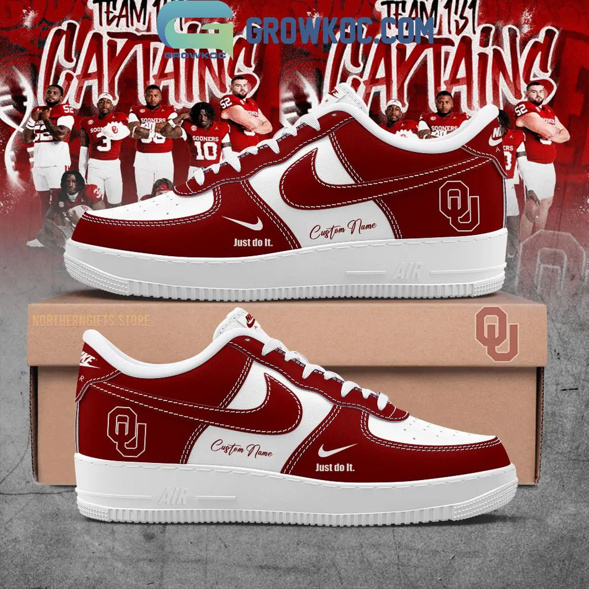 Oklahoma Sooners Welcome The New Season 2025 Air Force 1 Shoes