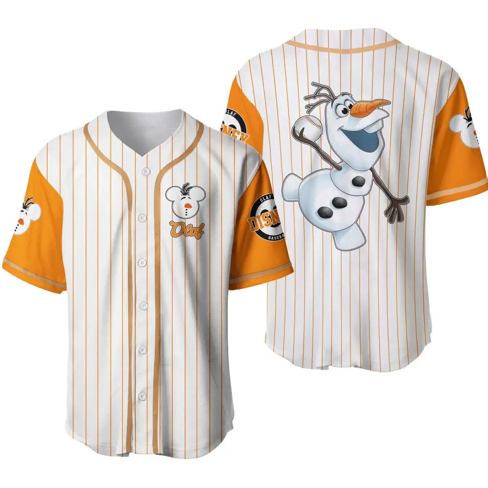 Olaf Disney Baseball Jersey – Fun & Stylish Fan Apparel For All Ages