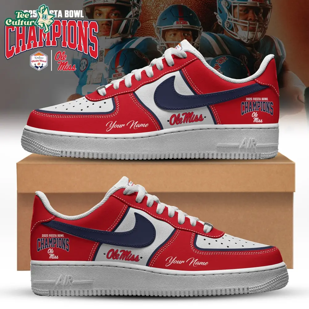 Ole Miss Rebels Special Fiesta Bowl Champions Limited Edition Shoes