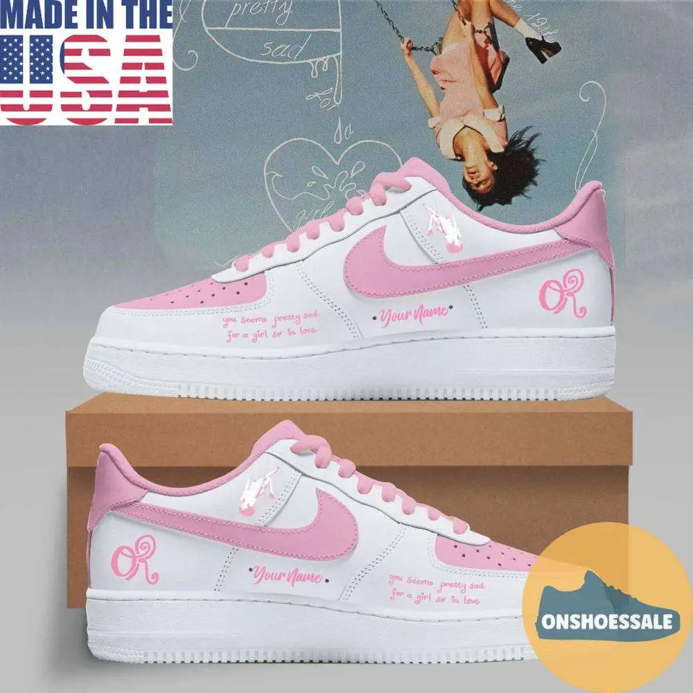 Olivia Rodrigo Swing Embroidered 2026 Custom Name Air Force 1 Shoes, Gift For Fans - Best Gift Shoes