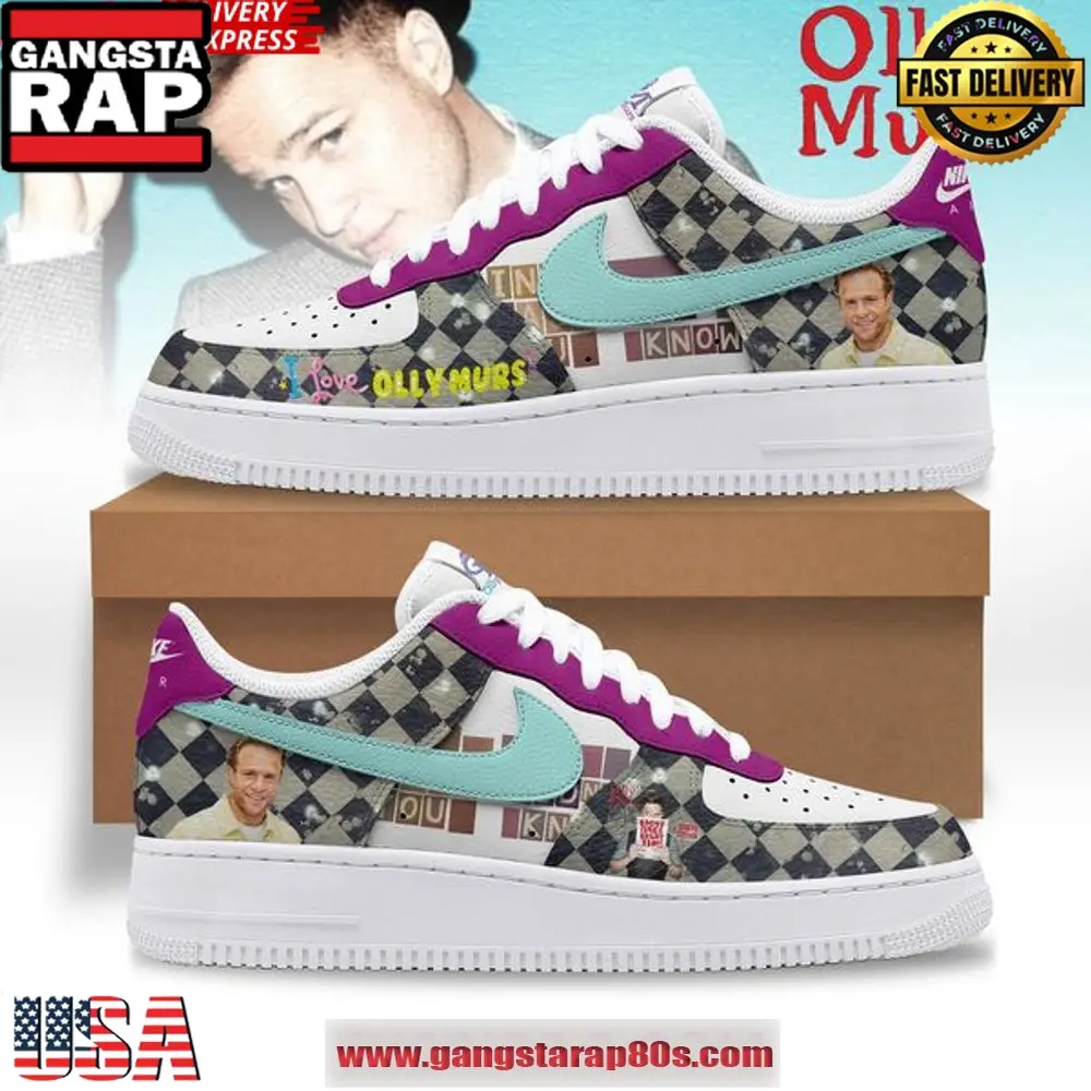 Olly Murs Limited Edition Air Force 1 Sneakers Shoes Olly Murs Limited Edition Air Force 1 Sneakers Shoes - Image 1