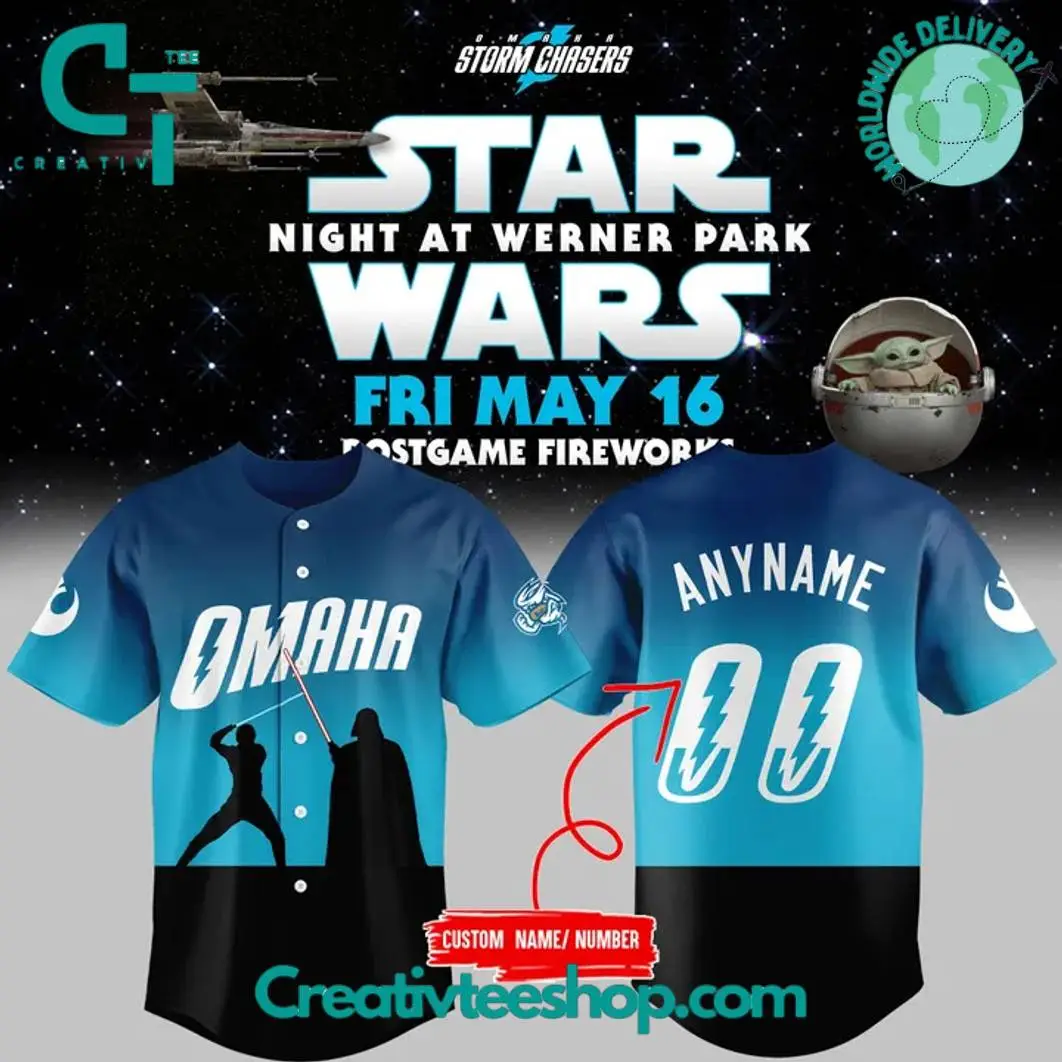 Omaha Storm Chaser X 2025 Star Wars Night Special Baseball Jersey