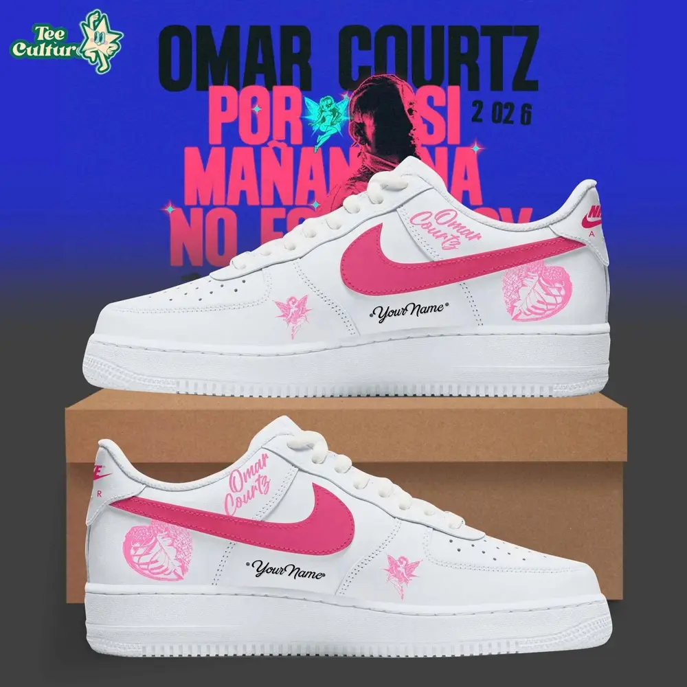 Omar Courtz Por Si Mañana No Estoy Tour 2026 Editon White AF1 Shoes