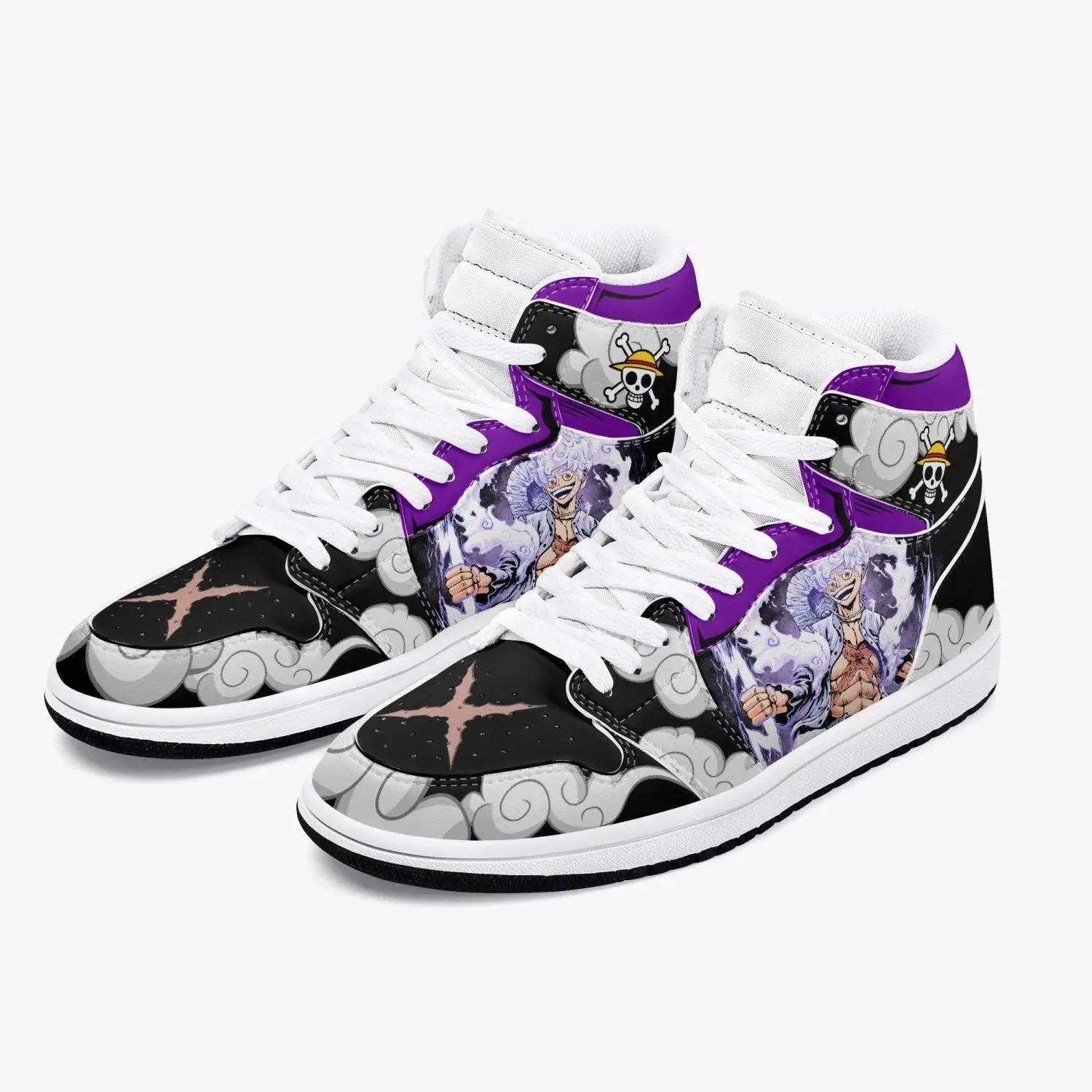 One Piece Luffy Nika AJ1 High Top Shoes