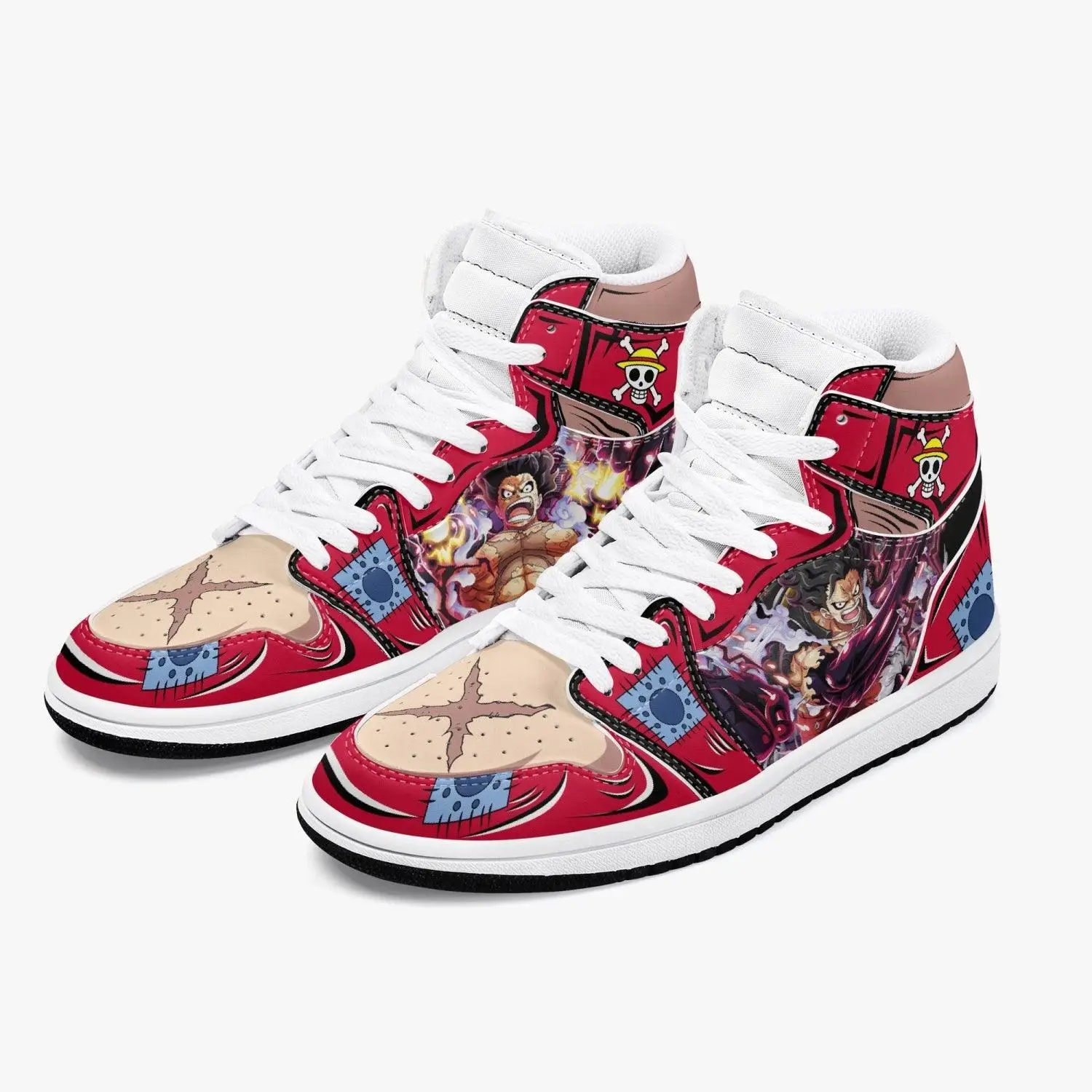 One Piece Monkey D. Luffy Armament Haki AJ1 High Top Shoes