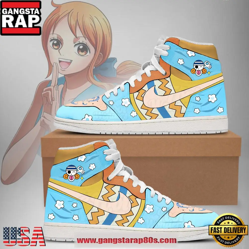 One Piece Nami Limited Edition Nike Air Jordan 1 Sneakers Shoes