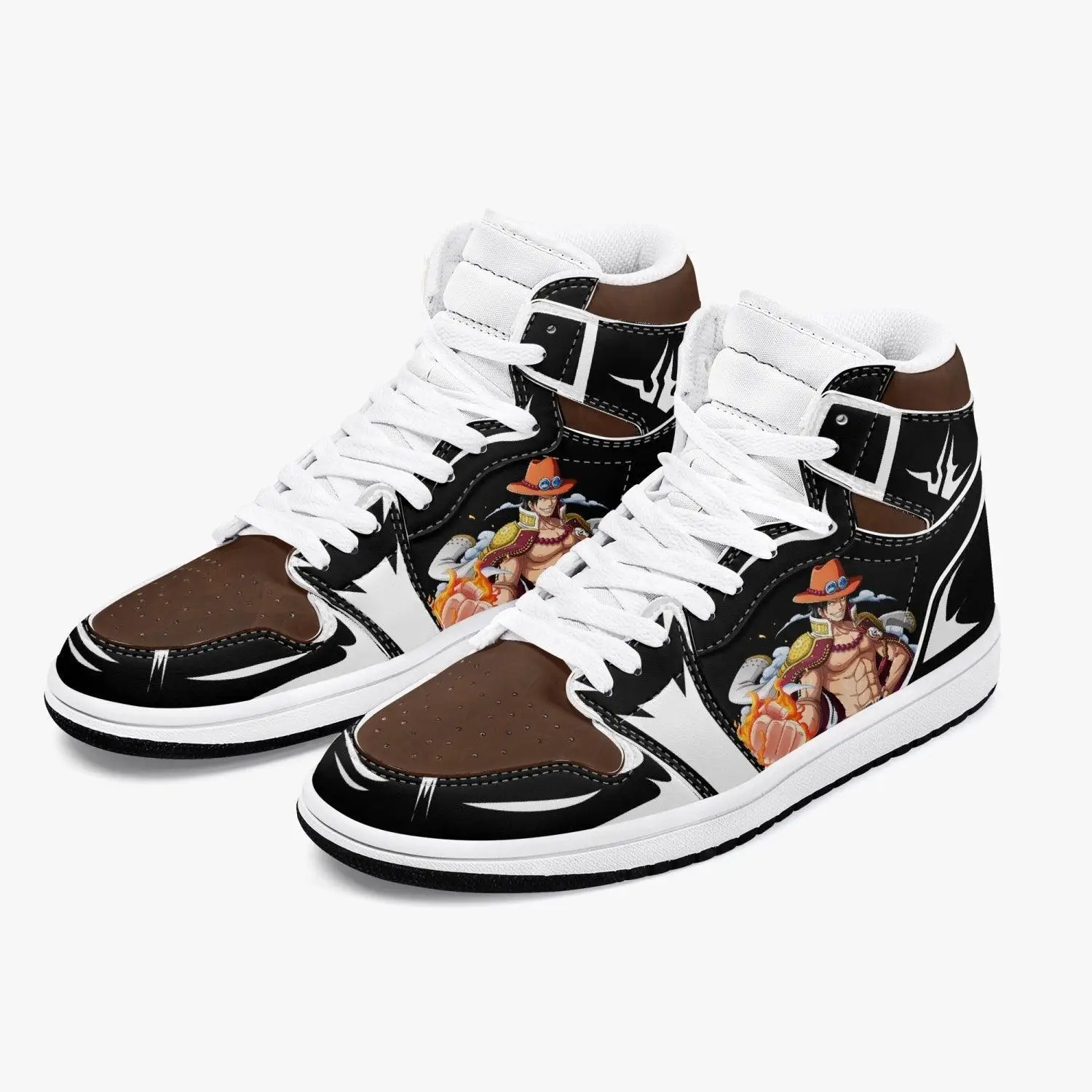 One Piece Portgas D. Ace AJ1 High Top Shoes
