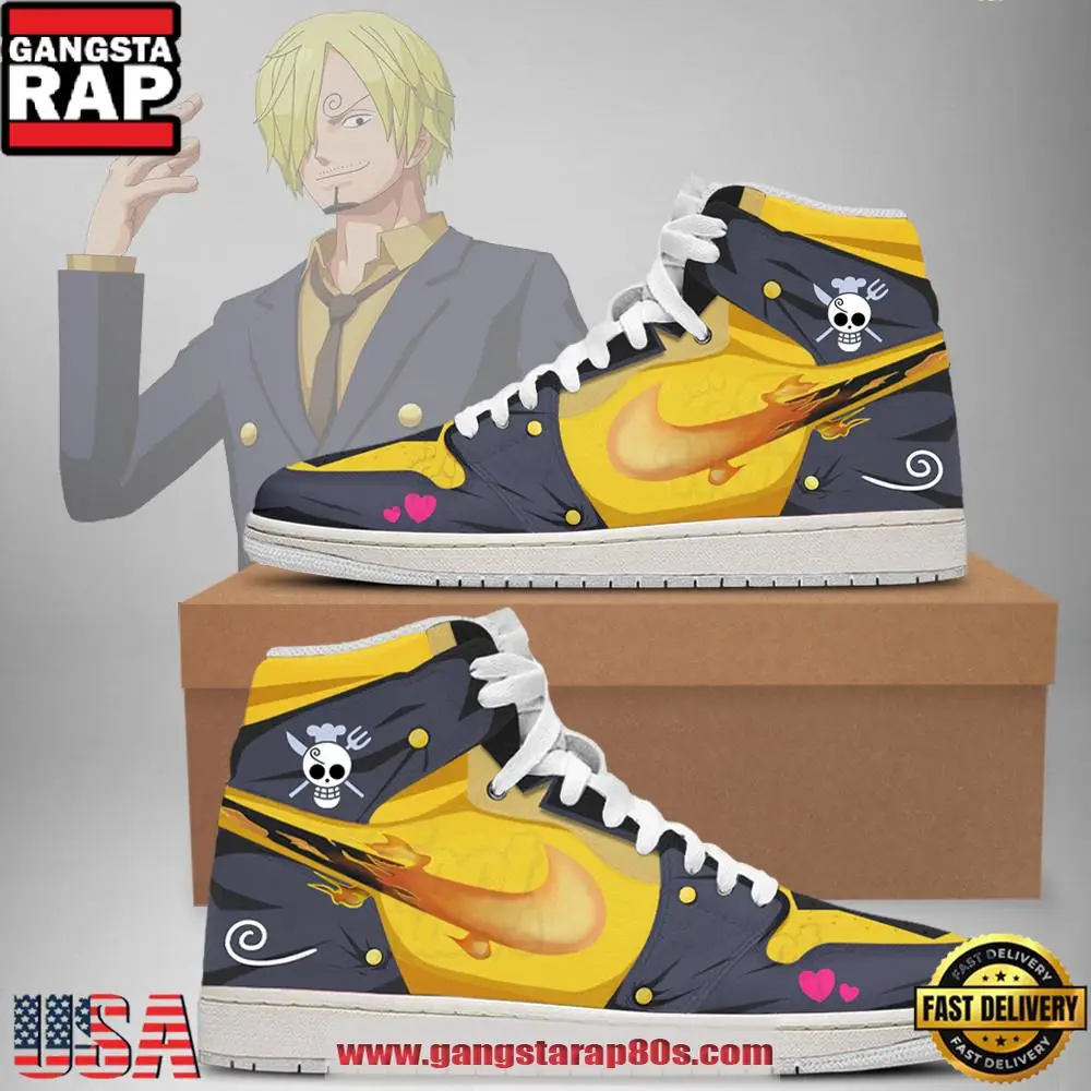 One Piece Sanji Limited Edition Nike Air Jordan 1 Sneakers Shoes