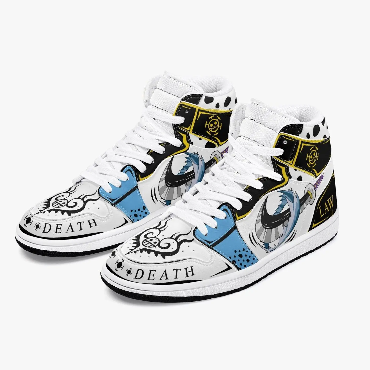 One Piece Trafalgar D Water Law AJ1 High Top Shoes