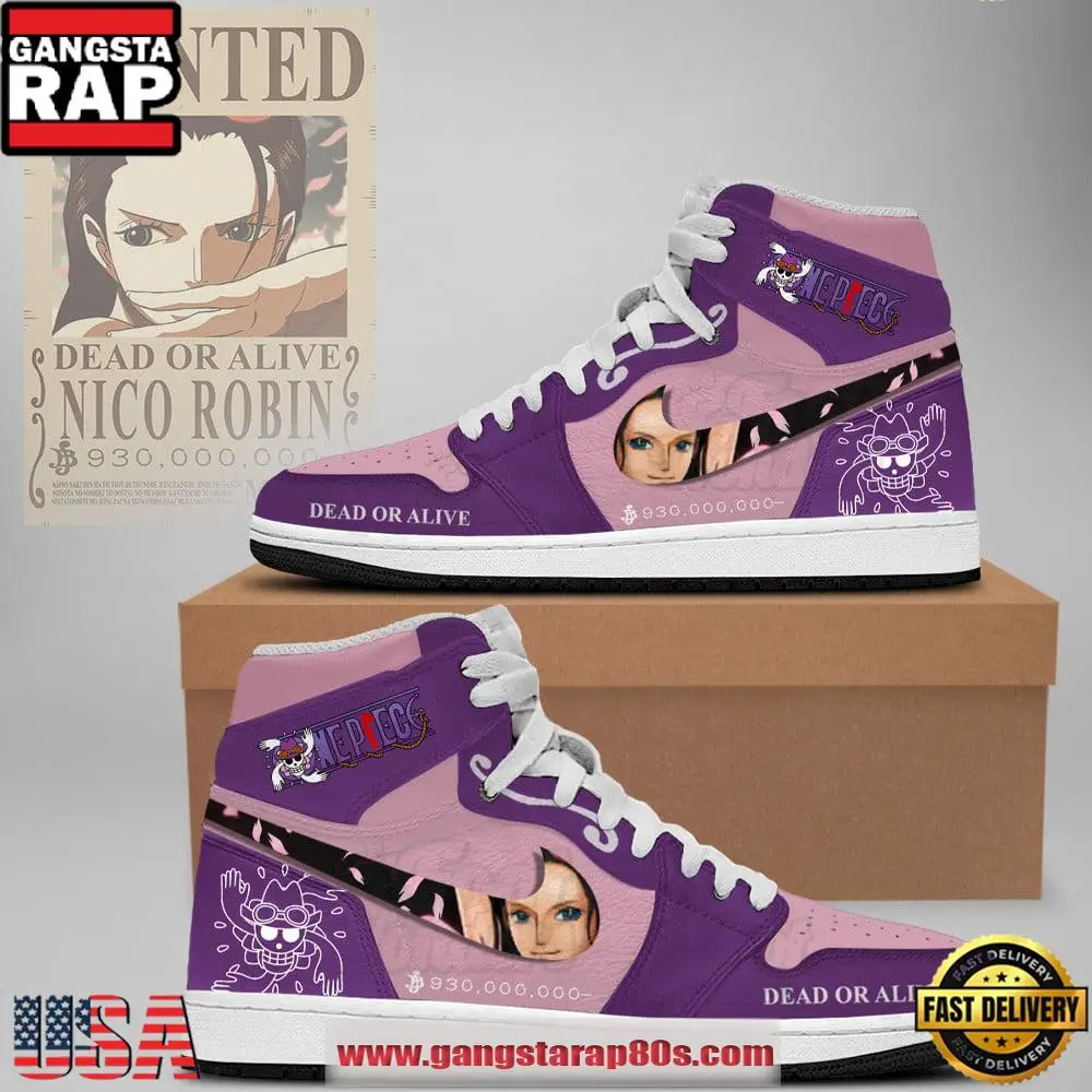 One Piece Wanted Robin Limited Edition Nike Air Jordan 1 Sneakers Shoes