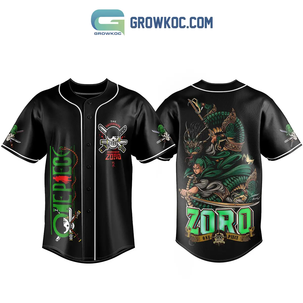 One Piece Zoro The Swordman Baseball Jersey