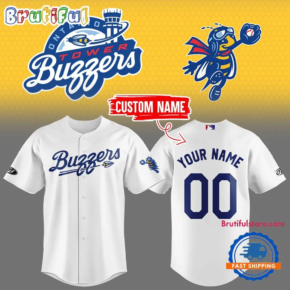 Ontario Tower Buzzers 2025 Baseball Custom White Jersey