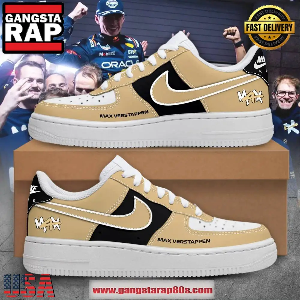 Oracle Red Bull Racing 2024 Max Verstappen Air Force 1 Running Sneakers Shoes Oracle Red Bull Racing 2024 Max Verstappen Air Force 1 Running Sneakers Shoes - Image 1