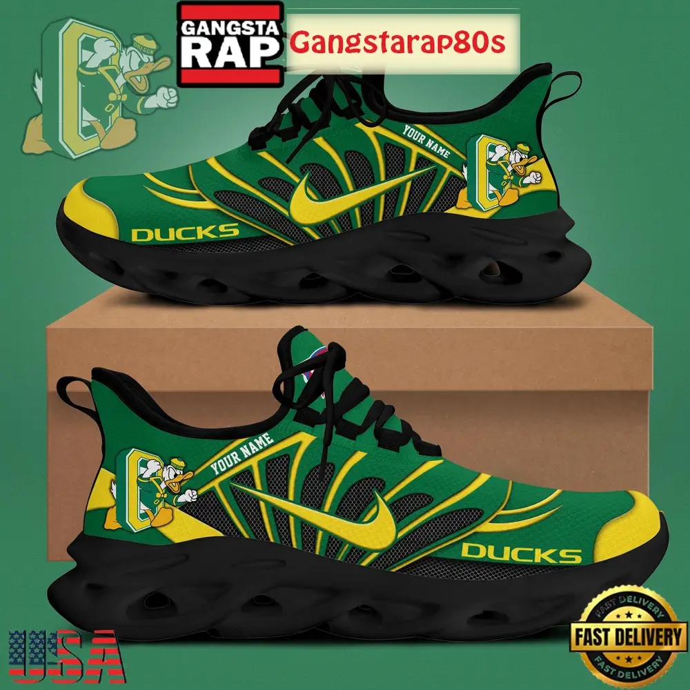 Oregon Ducks Basketball New Season Custom Air Max Soul Shoes Running Sneakers Oregon Ducks Basketball New Season Custom Air Max Soul Shoes Running Sneakers - Image 1
