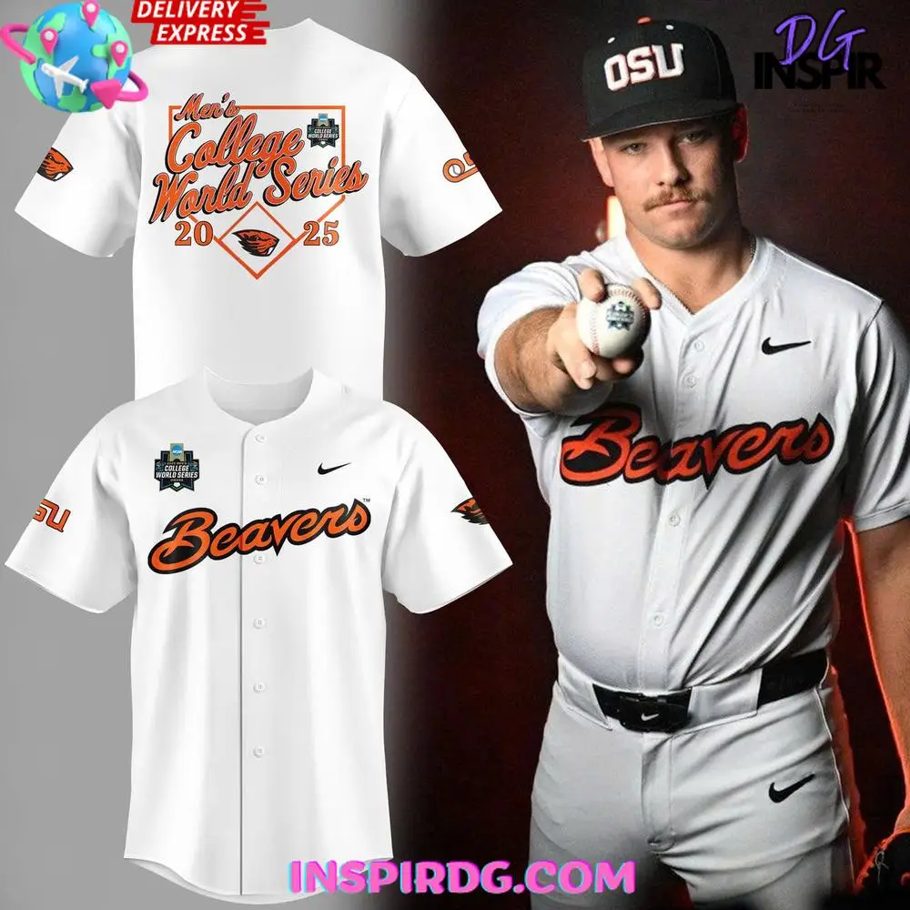 Oregon State Beavers Men'S College World Series 2025 Baseball Jersey
