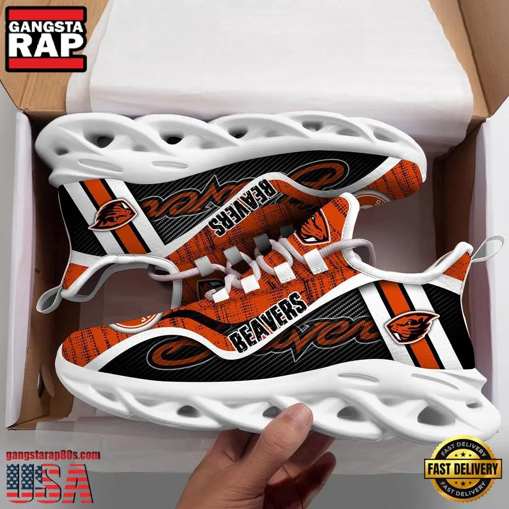 Oregon State Beavers NCAA Clunky New Design Max Soul Shoes, Running Sneakers