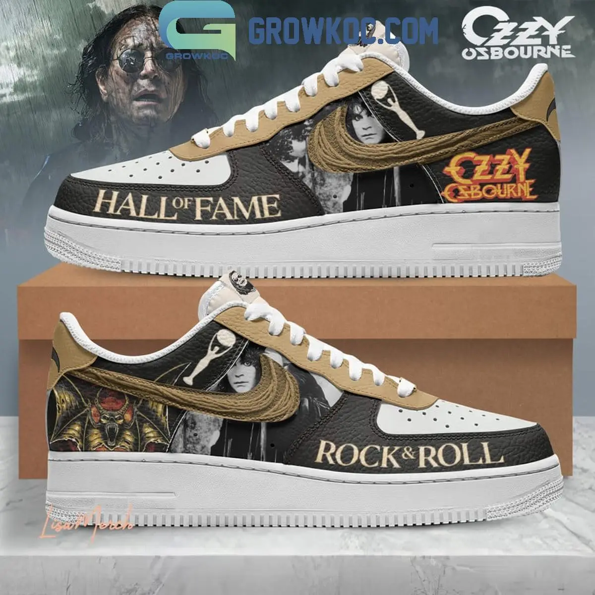 Ozzy Osbourne Rock And Roll Hall Of Fame Introduction 2024 Air Force 1 Shoes