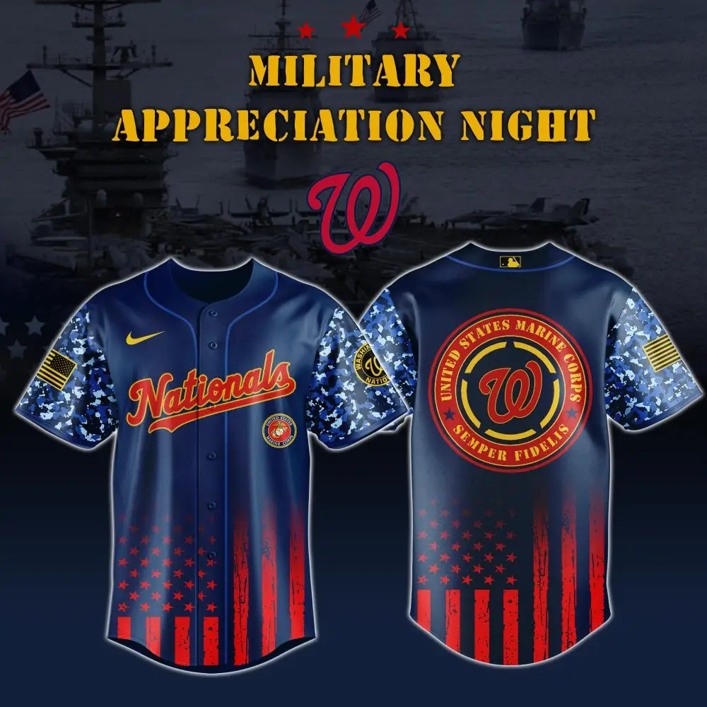 Patriotic Nationals Jersey – Military Appreciation Night Limited Edition