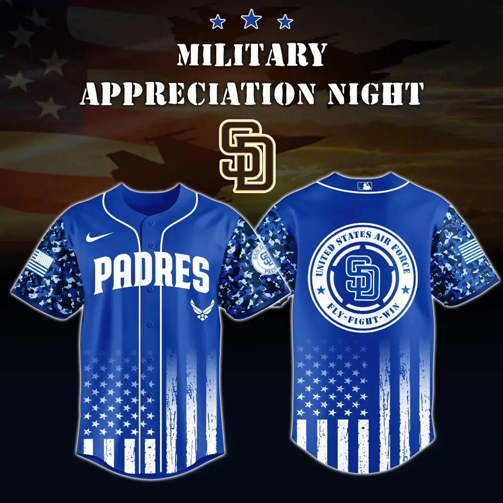 Patriotic Padres Jersey – Military Appreciation Night Edition , Limited Edition Gear