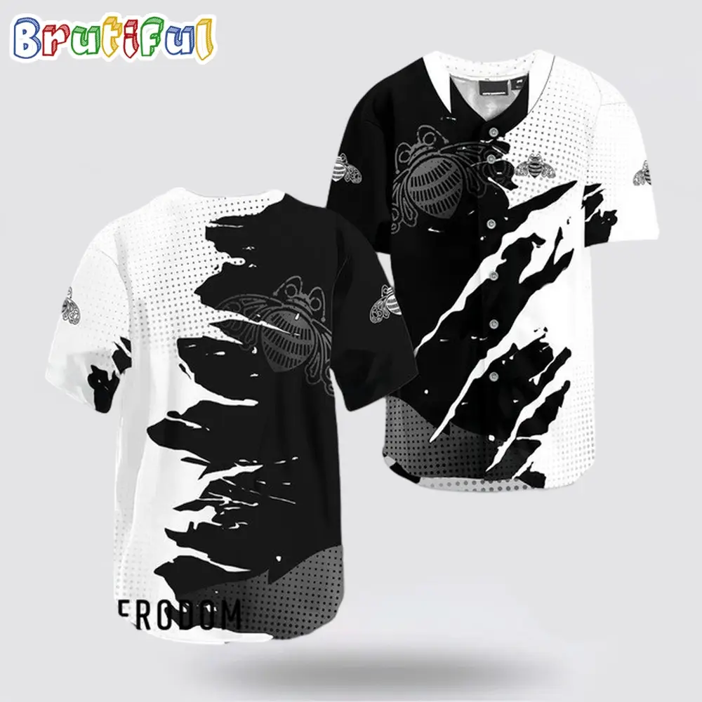 Patron Tequila Metal Crack Pattern Baseball Jersey
