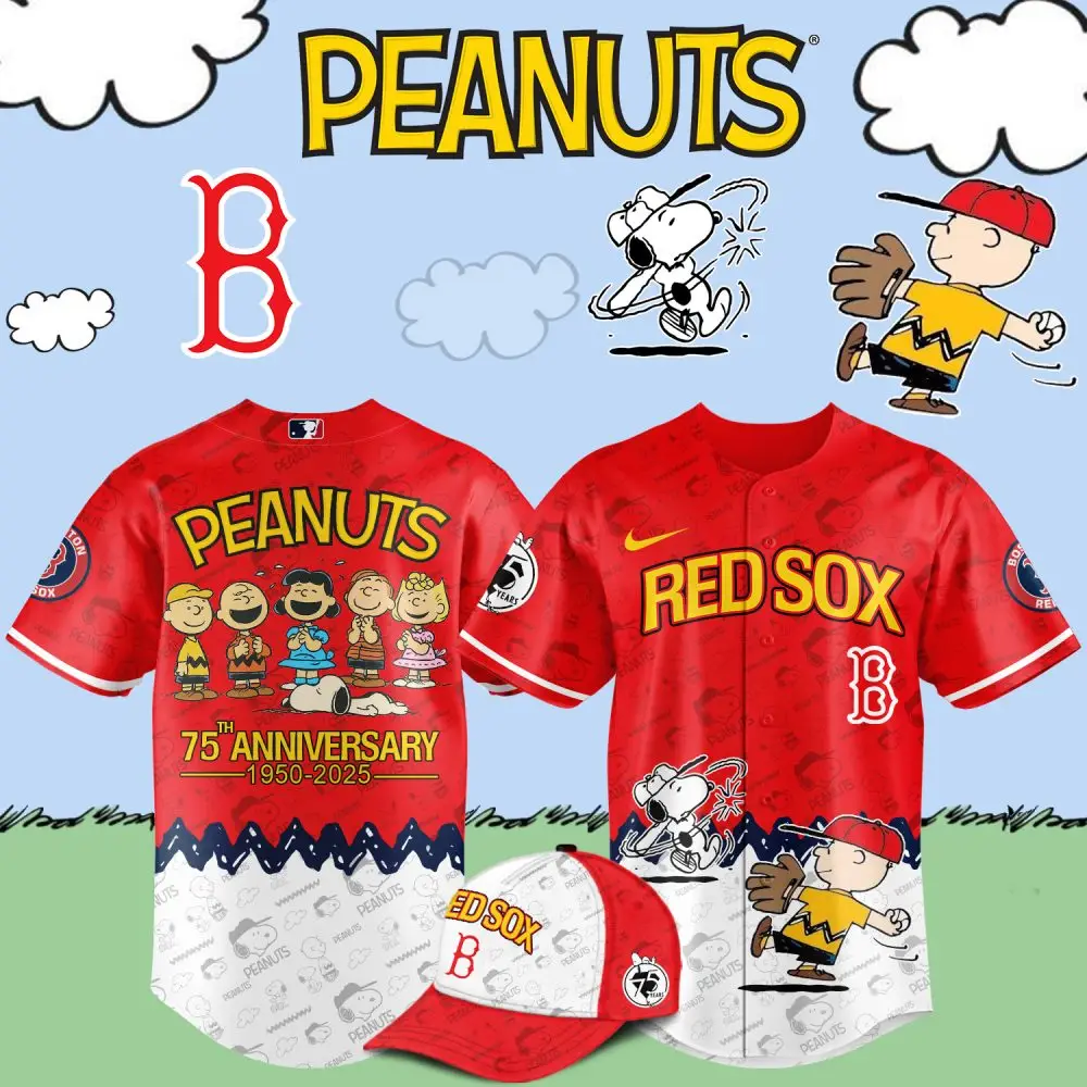 Peanuts 75Th Anniversary Red Sox Jersey Set - Celebrate In Style!