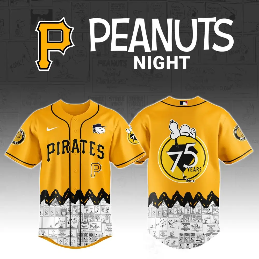 Peanuts Night Pirates Jersey - Limited Edition 75Th Anniversary Snoopy Design