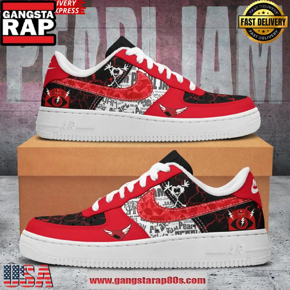 Pearl Jam Dark Matter World Tour Special Edition Air Force 1 Running Sneakers Shoes