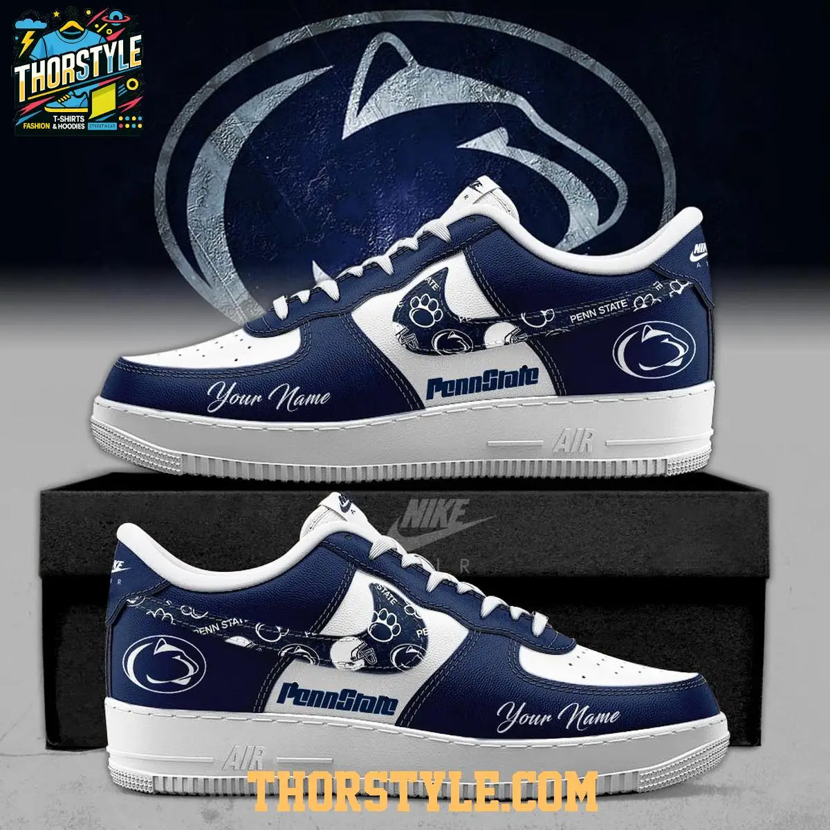 Penn State Nittany Lions 2025 Freedom Campus Air Force 1 Shoes