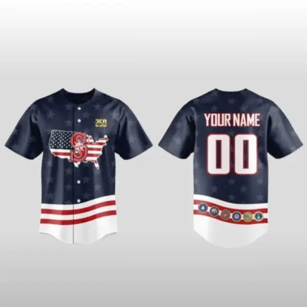 Personalized 2026 Seattle Mariners Military Appreciation Night Jersey Personalized 2026 Seattle Mariners Military Appreciation Night Jersey - Image 1